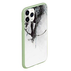 Чехол iPhone 11 Pro матовый The Hunting Party - Linkin Park, цвет: 3D-салатовый — фото 2