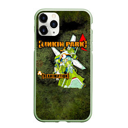 Чехол iPhone 11 Pro матовый Reanimation - Linkin Park, цвет: 3D-салатовый
