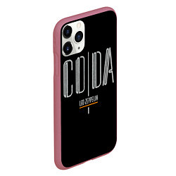 Чехол iPhone 11 Pro матовый Coda - Led Zeppelin, цвет: 3D-малиновый — фото 2