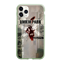 Чехол iPhone 11 Pro матовый Hybrid Theory Live Around The World - Linkin Park, цвет: 3D-салатовый