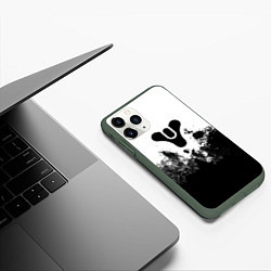 Чехол iPhone 11 Pro матовый Дестени за гранью света, цвет: 3D-темно-зеленый — фото 2