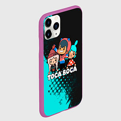 Чехол iPhone 11 Pro матовый Toca Boca Рита и Леон, цвет: 3D-фиолетовый — фото 2