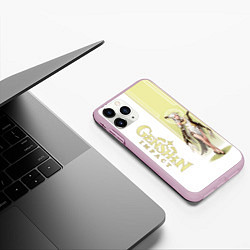 Чехол iPhone 11 Pro матовый НИН ГУАН NIN GUAN, цвет: 3D-розовый — фото 2