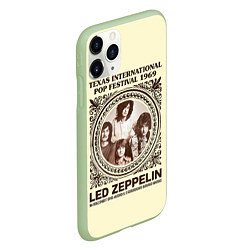 Чехол iPhone 11 Pro матовый Led Zeppelin - Texas International Pop Festival 19, цвет: 3D-салатовый — фото 2