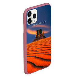 Чехол iPhone 11 Pro матовый Led Zeppelin коллекционное, цвет: 3D-малиновый — фото 2