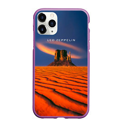 Чехол iPhone 11 Pro матовый Led Zeppelin коллекционное, цвет: 3D-фиолетовый