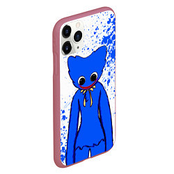 Чехол iPhone 11 Pro матовый POPPY PLAYTIME BLUE ИГРА ПОППИ ПЛЕЙТАЙМ ХАГГИ ВАГГ, цвет: 3D-малиновый — фото 2