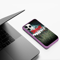 Чехол iPhone 11 Pro матовый All Hope Is Gone - Slipknot, цвет: 3D-фиолетовый — фото 2