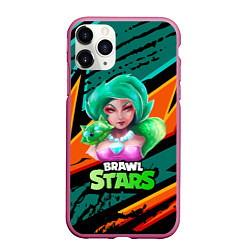 Чехол iPhone 11 Pro матовый Lola Brawl Stars, цвет: 3D-малиновый