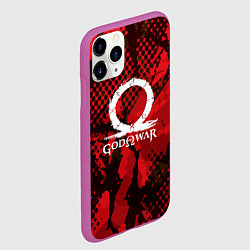 Чехол iPhone 11 Pro матовый God of War Эмблема, цвет: 3D-фиолетовый — фото 2