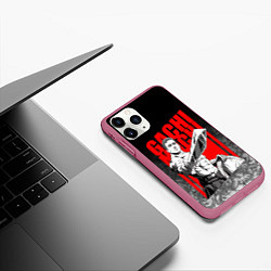 Чехол iPhone 11 Pro матовый BILLY HERRINGTON: SPARTA, цвет: 3D-малиновый — фото 2