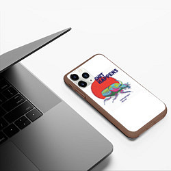 Чехол iPhone 11 Pro матовый Жук-калоед из серия Жуки Кубани, цвет: 3D-коричневый — фото 2