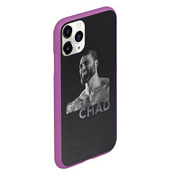 Чехол iPhone 11 Pro матовый Giga Chad, цвет: 3D-фиолетовый — фото 2