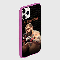 Чехол iPhone 11 Pro матовый Alexander The Grim Reape, цвет: 3D-фиолетовый — фото 2