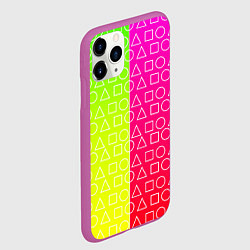 Чехол iPhone 11 Pro матовый Игра в кальмара розовыйжелтый, цвет: 3D-фиолетовый — фото 2