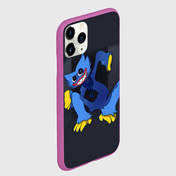 Чехол iPhone 11 Pro матовый ВОТ И ХАГГИ ВАГГИ - POPPY PLAYTIME, цвет: 3D-фиолетовый — фото 2