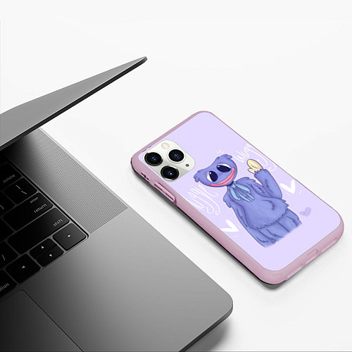 Чехол iPhone 11 Pro матовый МИЛАШКА ХАГГИ ВАГГИ - POPPY PLAYTIME / 3D-Розовый – фото 3