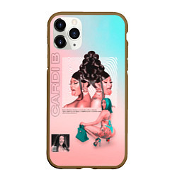Чехол iPhone 11 Pro матовый Kardi B Art