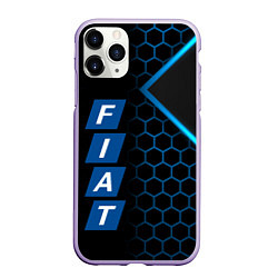 Чехол iPhone 11 Pro матовый FIAT BLUE SPORT ФИАТ СПОРТ, цвет: 3D-светло-сиреневый