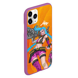 Чехол iPhone 11 Pro матовый Реактивная Jinx, цвет: 3D-фиолетовый — фото 2