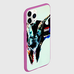 Чехол iPhone 11 Pro матовый Iowa - Slipknot, цвет: 3D-фиолетовый — фото 2