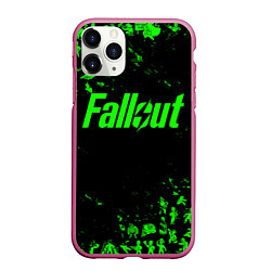 Чехол iPhone 11 Pro матовый FALLOUT ПУПСЫ ПАТТЕРН ЗЕЛЁНЫЙ ЯДЕРНАЯ ЗИМА, цвет: 3D-малиновый