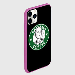 Чехол iPhone 11 Pro матовый ONE-PUNCH MAN OK COFFEE, цвет: 3D-фиолетовый — фото 2