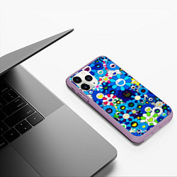 Чехол iPhone 11 Pro матовый ТАКАСИ МУРАКАМИ, цвет: 3D-сиреневый — фото 2