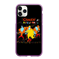 Чехол iPhone 11 Pro матовый A Kind of Magic - Queen, цвет: 3D-фиолетовый