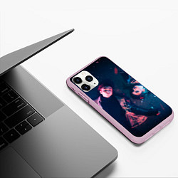 Чехол iPhone 11 Pro матовый Гонфлад кубик льда, цвет: 3D-розовый — фото 2