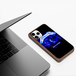 Чехол iPhone 11 Pro матовый Ride the Lightning - Metallica, цвет: 3D-коричневый — фото 2