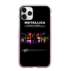 Чехол iPhone 11 Pro матовый Metallica S и M, цвет: 3D-розовый