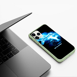 Чехол iPhone 11 Pro матовый Ride the Lightning Metallica, цвет: 3D-салатовый — фото 2