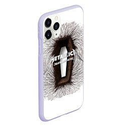 Чехол iPhone 11 Pro матовый Death Magnetic - Metallica, цвет: 3D-светло-сиреневый — фото 2
