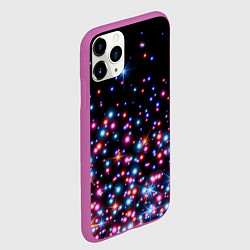Чехол iPhone 11 Pro матовый ПРАЗДНИЧНЫЕ НОВОГОДНИЕ ОГОНЬКИ 2022, цвет: 3D-фиолетовый — фото 2
