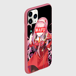 Чехол iPhone 11 Pro матовый 02, ZERO TWO, DARLING IN THE FRANXX, цвет: 3D-малиновый — фото 2