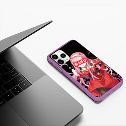 Чехол iPhone 11 Pro матовый 02, ZERO TWO, DARLING IN THE FRANXX, цвет: 3D-фиолетовый — фото 2