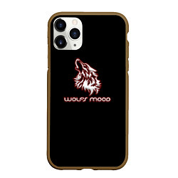 Чехол iPhone 11 Pro матовый Wolfs mood, цвет: 3D-коричневый