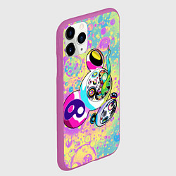 Чехол iPhone 11 Pro матовый Такаси Мураками Безумный ДОБ, цвет: 3D-фиолетовый — фото 2