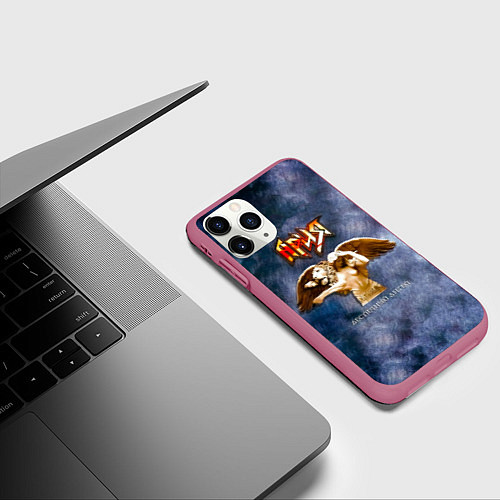 Чехол iPhone 11 Pro матовый Беспечный ангел - Ария / 3D-Малиновый – фото 3