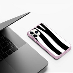 Чехол iPhone 11 Pro матовый ZeBRO, цвет: 3D-розовый — фото 2