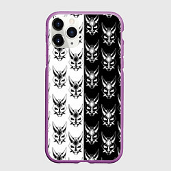 Чехол iPhone 11 Pro матовый GENSHIN IMPACT XIAO MASK ГЕНШИН ИМПАКТ СЯО МАСКА, цвет: 3D-фиолетовый
