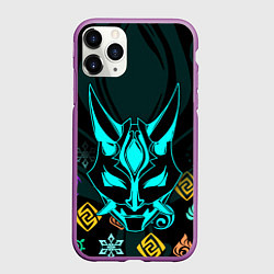 Чехол iPhone 11 Pro матовый GENSHIN IMPACT ГЕНШИН ИМПАКТ СЯО МАСКА, цвет: 3D-фиолетовый