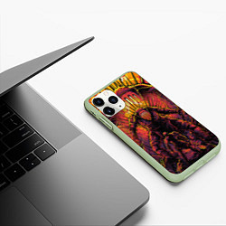Чехол iPhone 11 Pro матовый КРАТОС И БИТВА С БОССОМ, GOD OF WAR, цвет: 3D-салатовый — фото 2