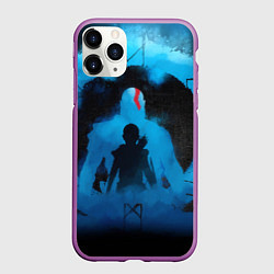 Чехол iPhone 11 Pro матовый БОГ ВОЙНЫ РАГНАРЁК GOD OF WAR, цвет: 3D-фиолетовый