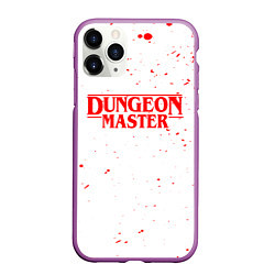 Чехол iPhone 11 Pro матовый DUNGEON MASTER BLOOD ГАЧИМУЧИ БЕЛЫЙ, цвет: 3D-фиолетовый