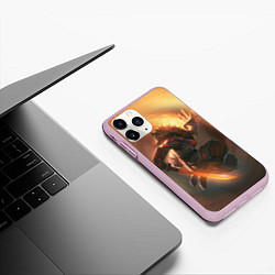 Чехол iPhone 11 Pro матовый DOTA 2 ДЖАГЕРНАУТ, цвет: 3D-розовый — фото 2