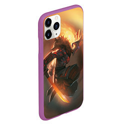Чехол iPhone 11 Pro матовый DOTA 2 ДЖАГЕРНАУТ, цвет: 3D-фиолетовый — фото 2