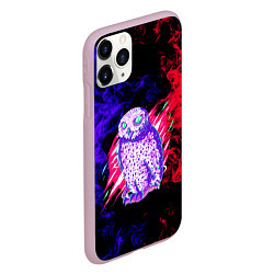 Чехол iPhone 11 Pro матовый Токийский гуль Сова, цвет: 3D-розовый — фото 2