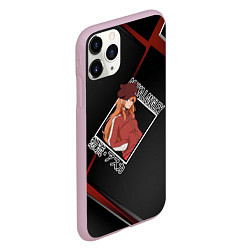 Чехол iPhone 11 Pro матовый Евангелион Evangelion, Аска Лэнгли Сорью, цвет: 3D-розовый — фото 2